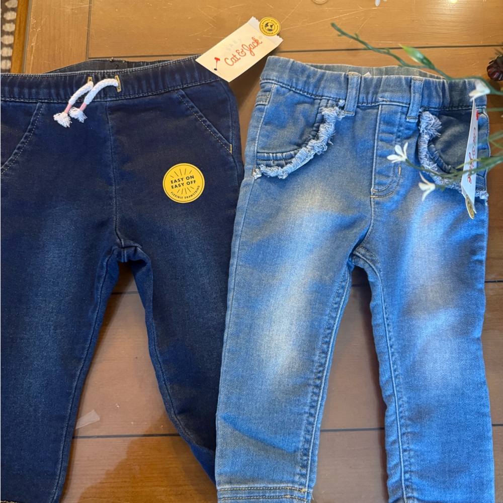 Brand new cat and Jack jeans 6/9 lot